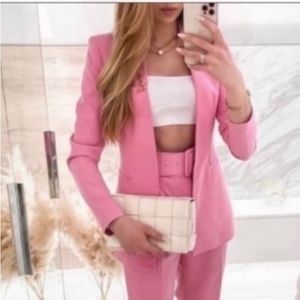 Zara pink blazer